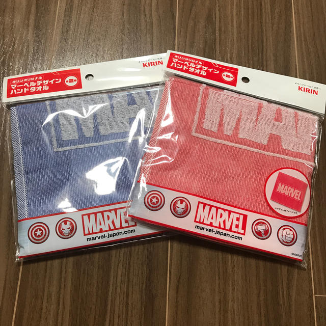 MARVEL(マーベル)のマーベル　ハンドタオル2つ エンタメ/ホビーのアニメグッズ(タオル)の商品写真