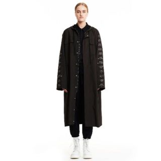 アンドゥムルメステール(Ann Demeulemeester)の新品CONCEPTS D' ODEURロゴスリーブモッズコートＸＳ(モッズコート)