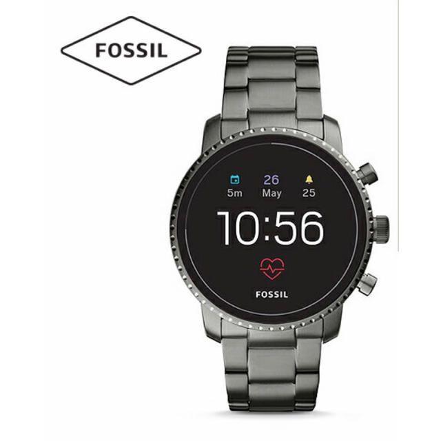 【新品未開封】FOSSIL スマートウォッチ グレー 腕時計(デジタル)