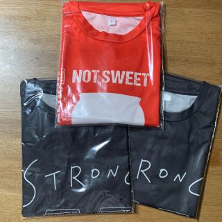 サントリー(サントリー)のストロングゼロ -196℃公式ストT 赤 黒Lサイズ(Tシャツ/カットソー(半袖/袖なし))