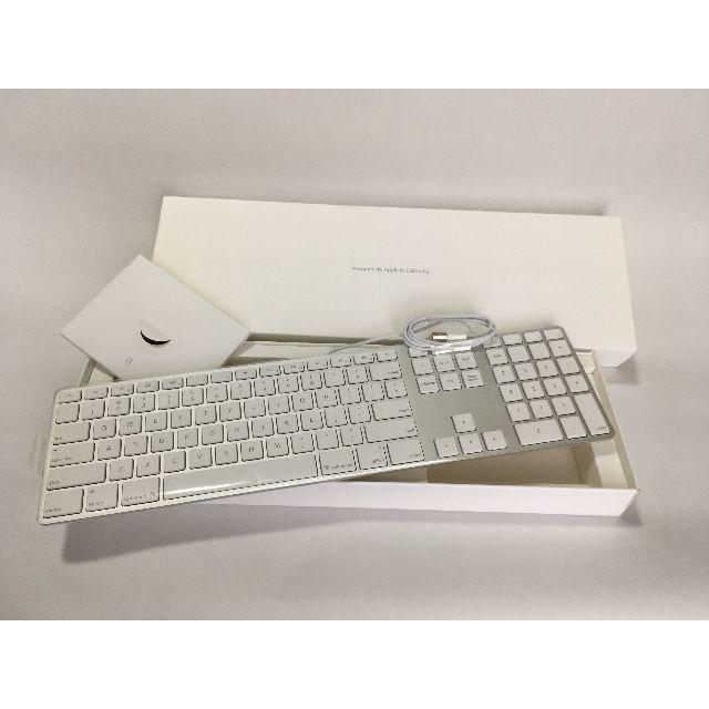 Apple(アップル)のApple USB KeyBoard テンキー付き(A1243)新品フィルム付き スマホ/家電/カメラのPC/タブレット(PC周辺機器)の商品写真