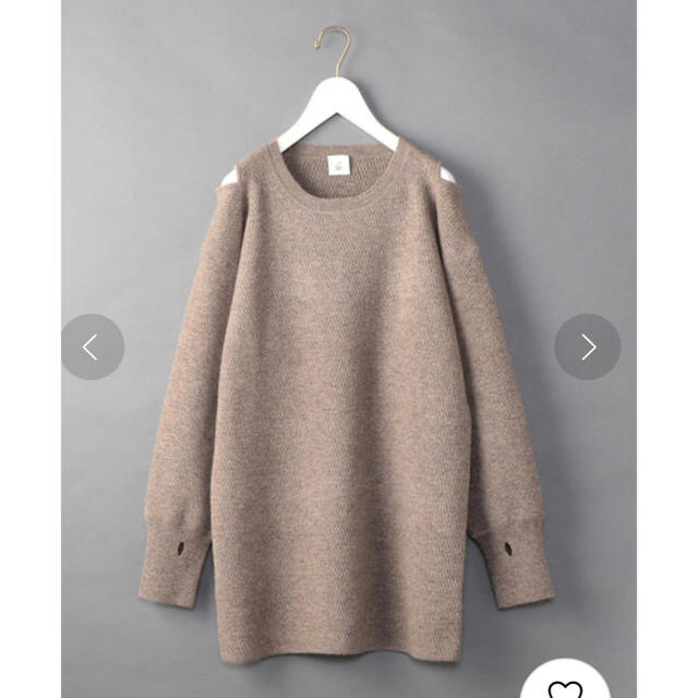 BEAUTY&YOUTH UNITED ARROWS(ビューティアンドユースユナイテッドアローズ)のユナイテッドアローズ 6(ROKU) SHOULDER 2HOLE KNIT レディースのトップス(ニット/セーター)の商品写真