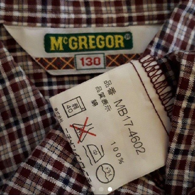 McGREGOR(マックレガー)のMcGREGOR　チェック柄　ブラウス キッズ/ベビー/マタニティのキッズ服男の子用(90cm~)(ブラウス)の商品写真