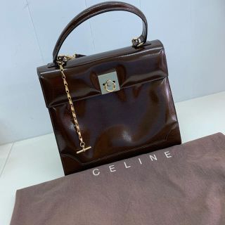 セリーヌ(celine)のCELIEN セリーヌ エナメル バッグ(ハンドバッグ)