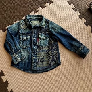 エフオーキッズ(F.O.KIDS)のaRyuTARO様専用　F.O.KIDS デニムシャツ　80　かっこいい(シャツ/カットソー)