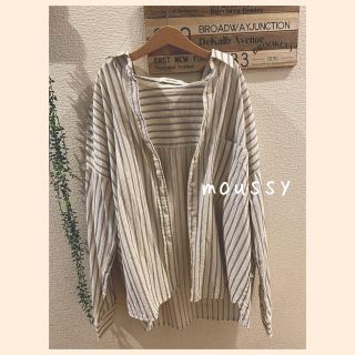 マウジー(moussy)のmoussy♥ ドロップショルダー ストライプシャツ(シャツ/ブラウス(長袖/七分))