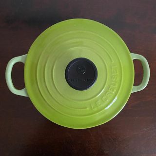 ルクルーゼ(LE CREUSET)のルクルーゼ  グリーン　16cm  ココットロンド(鍋/フライパン)