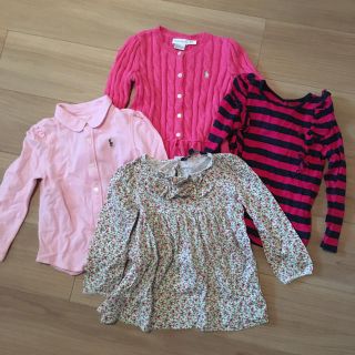 ラルフローレン(Ralph Lauren)のラルフローレン　ベビー　キッズ　4点セット　秋冬　長袖　美品　未使用有　女の子(Tシャツ/カットソー)