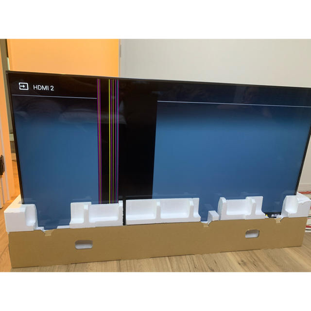 BRAVIA(ブラビア)のBRAVIA ジャンク品　55型 スマホ/家電/カメラのテレビ/映像機器(テレビ)の商品写真