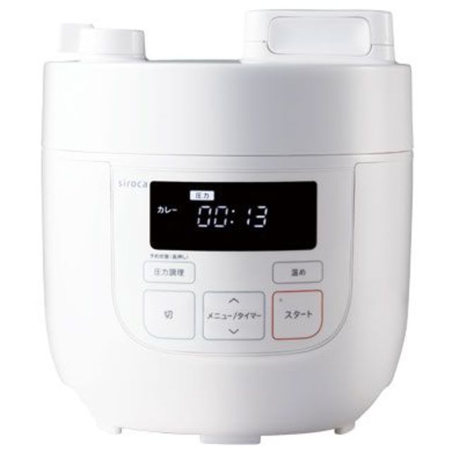 【新品】シロカ siroca SP-D121(W) ホワイト 電気圧力鍋