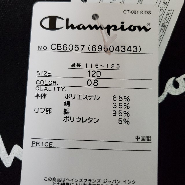 Champion(チャンピオン)のChampion　ワンピース　120 キッズ/ベビー/マタニティのキッズ服女の子用(90cm~)(ワンピース)の商品写真