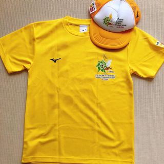 ミズノ(MIZUNO)の【値下げしました！】 2018世界ソフトボール大会記念Tシャツ　帽子(ウェア)