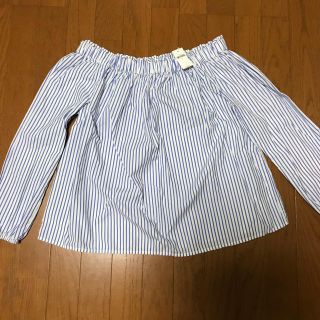 ギャップ(GAP)の【未使用】⭐️ GAPオフショルダーブラウス【ストライプ】⭐️(シャツ/ブラウス(長袖/七分))