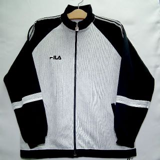 フィラ(FILA)の古着☆フィラ☆FILジャージ☆グレーS長袖トラックジャケット(ジャージ)