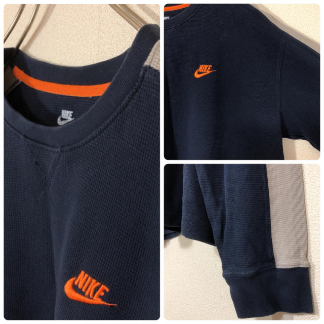 NIKE(ナイキ)のNIKE 刺繍ロゴ ワンポイント カットソー 長袖 ロンT 古着 メンズのトップス(Tシャツ/カットソー(七分/長袖))の商品写真