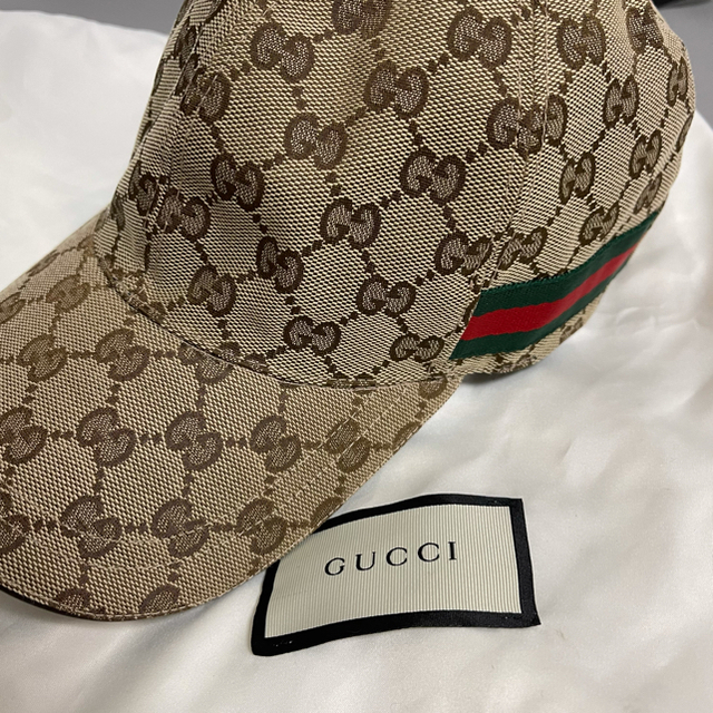 Gucci オリジナルGGキャンバス ベースボールキャップの通販 by ブランド品、コスメ、服｜グッチならラクマ - gucci 低価得価
