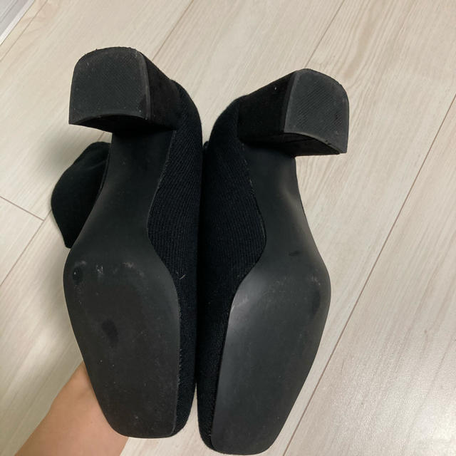 韓国購入　ストレッチニットブーツ　黒 レディースの靴/シューズ(ブーツ)の商品写真