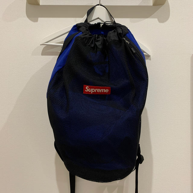 supreme bag メッシュリュック　青のサムネイル