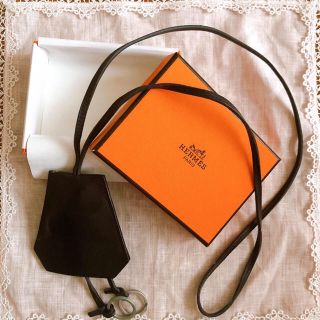 エルメス(Hermes)のエルメス    クロシェット　ブラック(ネックレス)