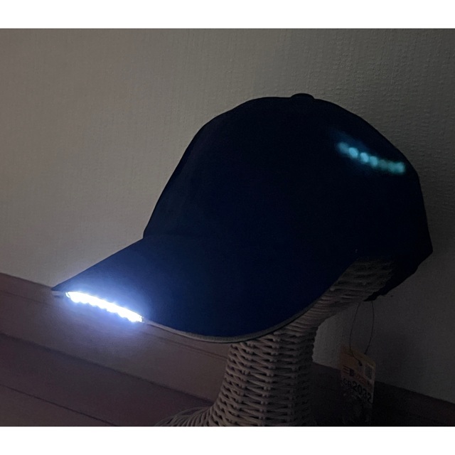 LEDライト付帽子キャップCAP、アウトドア　キャンプ夜釣り作業ウォーキング等に メンズの帽子(キャップ)の商品写真