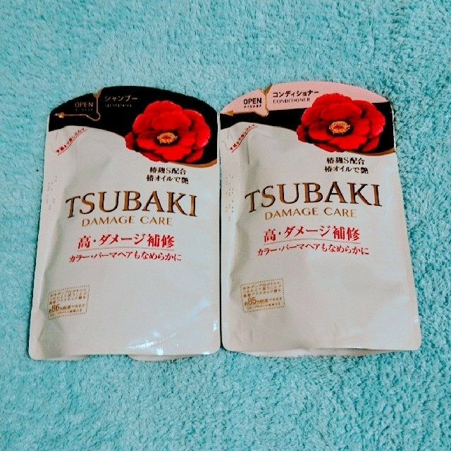 SHISEIDO (資生堂)(シセイドウ)のTSUBAKIシャンプー（345mL）1袋TSUBAKIコンディショナー（1袋） コスメ/美容のヘアケア/スタイリング(シャンプー/コンディショナーセット)の商品写真