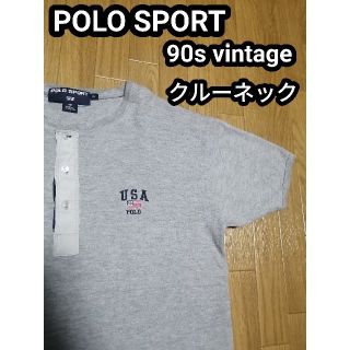 ポロラルフローレン(POLO RALPH LAUREN)の90s ビンテージ ラルフローレン ポロスポーツ ヘンリーネック Tシャツ(Tシャツ/カットソー(半袖/袖なし))