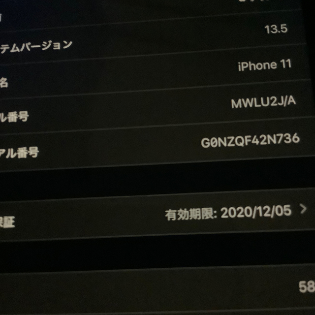 iPhone 11 64gb 物理デュアル simフリー  iOS 13.5