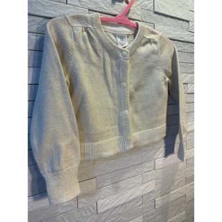 ベビーギャップ(babyGAP)の【M様専用】baby gap ゴールドカーディガン　size 12-18(カーディガン/ボレロ)