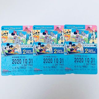 ディズニー(Disney)のディズニーリゾートライン フリーきっぷ 切符 2day(遊園地/テーマパーク)