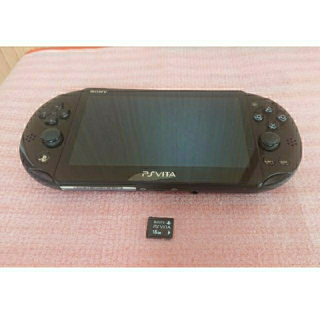 PS VITA ブラック PCH‐2000 本体 ソフト付き - 携帯用ゲーム機本体