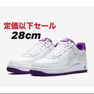 ナイキ(NIKE)のNIKE AIR FORCE 1 '07 ナイキ エアフォース1 パープル(スニーカー)