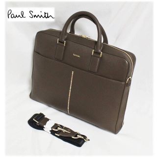 ポールスミス(Paul Smith)の《ポールスミス》新品 2Way インセット マルチストライプ ブリーフケース (ビジネスバッグ)