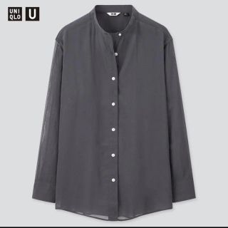 ユニクロ(UNIQLO)のUNIQLO U シアーバンドカラーシャツ(シャツ/ブラウス(長袖/七分))