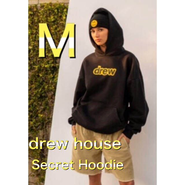 最終値下げ Drew House Secret Hoodie ドリューハウス パーカー黒 M