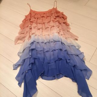 ダブルスタンダードクロージング(DOUBLE STANDARD CLOTHING)のダブスタ きれい色グラデーションワンピ(ミニワンピース)