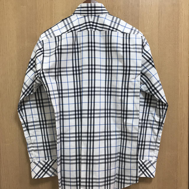 BURBERRY BLACK LABEL(バーバリーブラックレーベル)のima-nori様専用　バーバリー  ノバチェックシャツ　青x白 メンズのトップス(シャツ)の商品写真