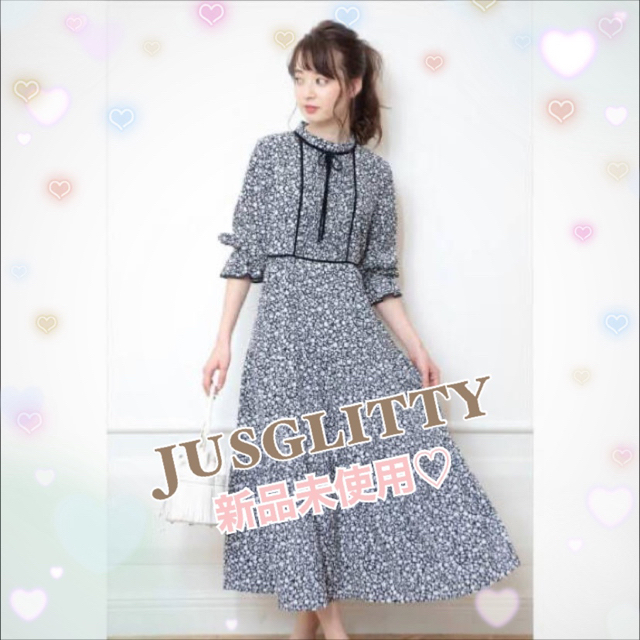 JUSGLITTY(ジャスグリッティー)のpanna様専用♡ジャスグリッティー 花柄ロングワンピース レディースのワンピース(ロングワンピース/マキシワンピース)の商品写真