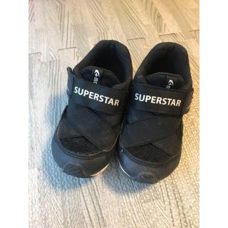 スーパースター(SUPERSTAR)のSUPERSTAR 16センチ スニーカー 黒(スニーカー)