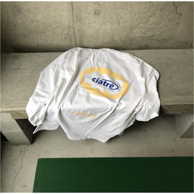 ciatre cloud logo tee L/S WHT