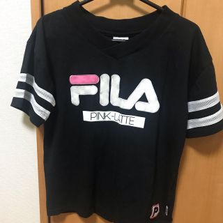 ピンクラテ(PINK-latte)のFILA（PINK-LATTEコラボ）Tシャツ(Tシャツ/カットソー)