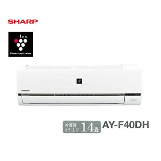 シャープ(SHARP)のシャープ プラズマクラスター エアコン AY-F40DH-W 単相100V IL(エアコン)