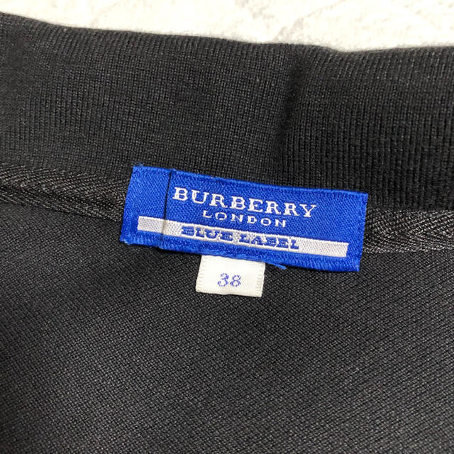 BURBERRY BLUE LABEL(バーバリーブルーレーベル)のBurberry バーバリー ポロシャツ 黒 レディースのトップス(ポロシャツ)の商品写真