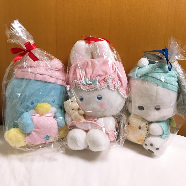 サンリオ - サンリオ　ベッドタイム　ぬいぐるみ　3つセット