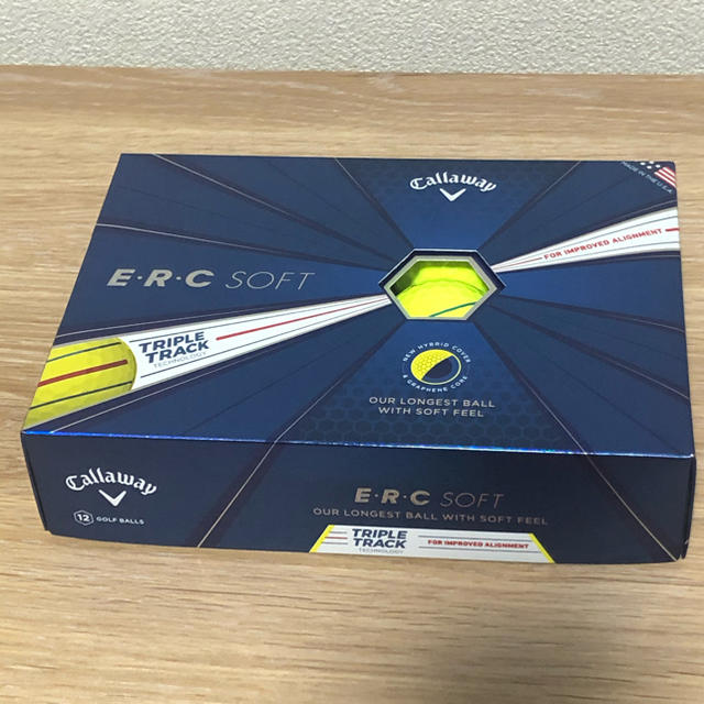 Callaway Golf(キャロウェイゴルフ)の2019年モデル Callaway ERC SOFT 3本線　イエロー スポーツ/アウトドアのゴルフ(その他)の商品写真