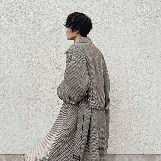 stein 19ss OVERSIZED DOWN PAT COAT