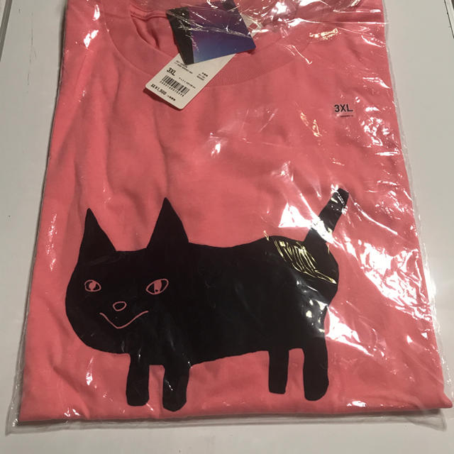 UNIQLO(ユニクロ)のユニクロ UT 米津玄師 米津 コラボ Tシャツ 猫 ピンク オレンジ メンズのトップス(Tシャツ/カットソー(半袖/袖なし))の商品写真