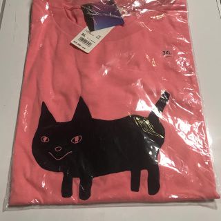 ユニクロ(UNIQLO)のユニクロ UT 米津玄師 米津 コラボ Tシャツ 猫 ピンク オレンジ(Tシャツ/カットソー(半袖/袖なし))