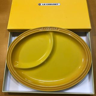 ルクルーゼ(LE CREUSET)のルクルーゼ　オーバルプレート　ディジョンイエロー　30cm(食器)