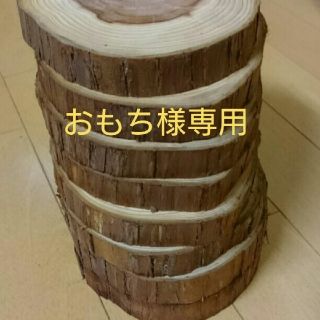 おもち様専用  丸太 切り株輪切り(置物)