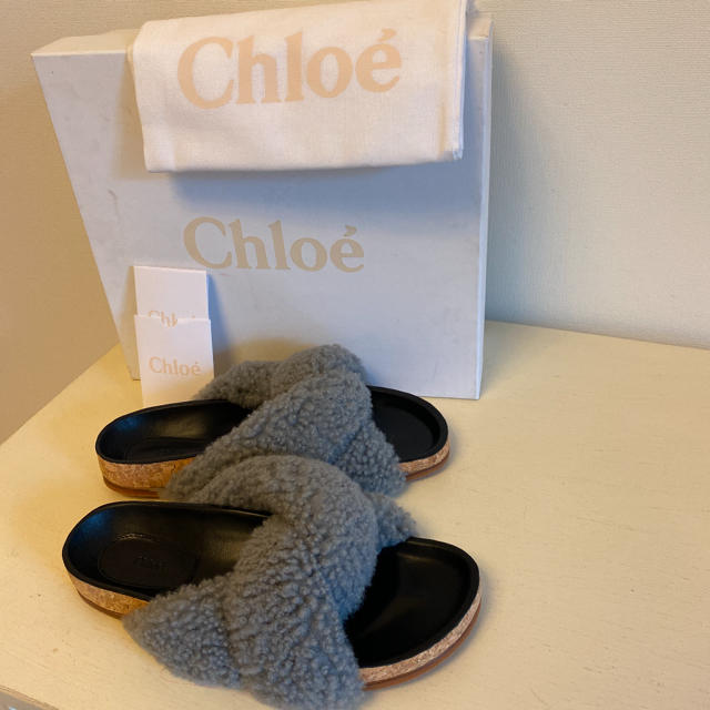 Chloe クロエ　ムートンファーサンダル　新品